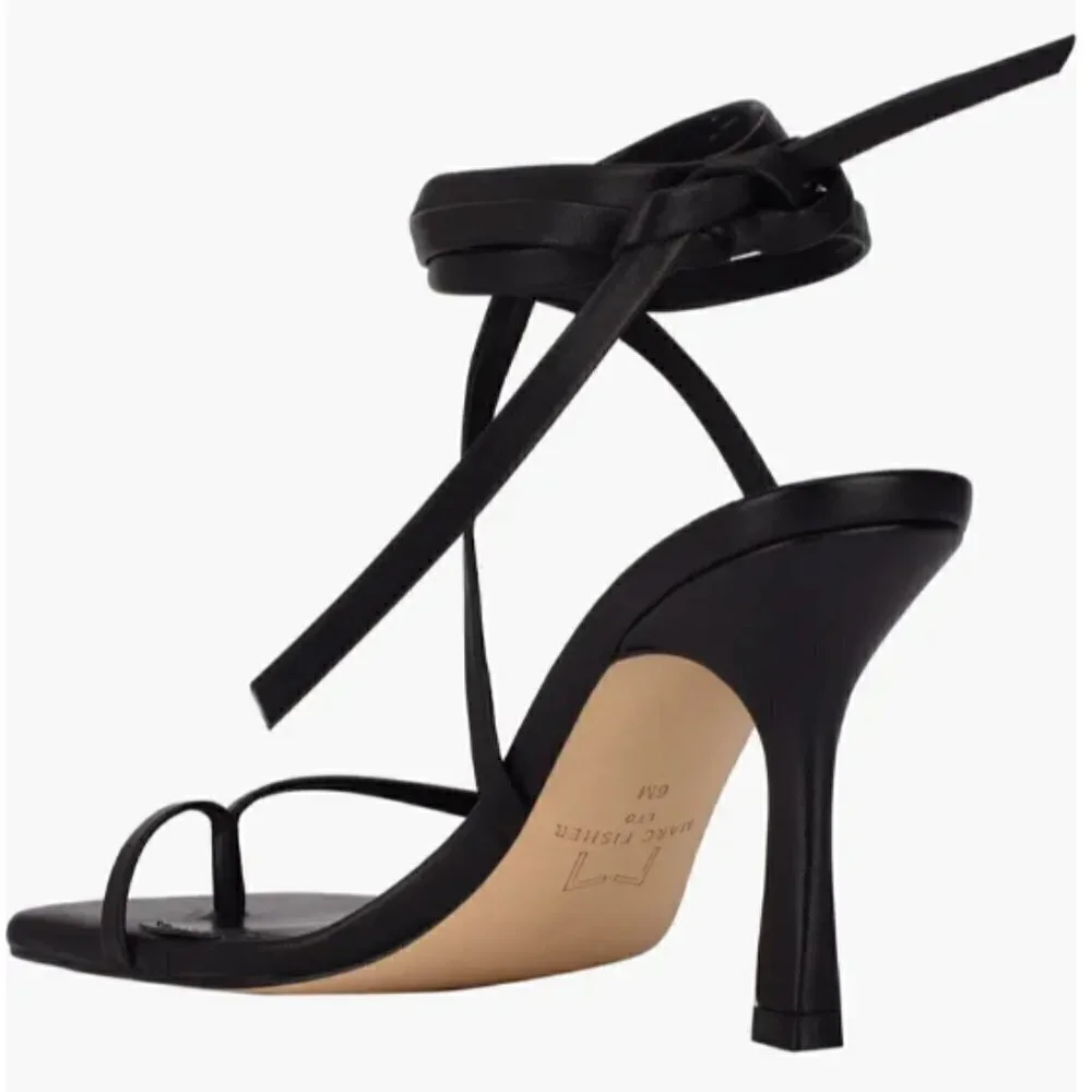 Marc Fisher LTD. Women's Dominic Ankle Tie High Heel Sandals - Size 8.5 - Picture 3 of 8